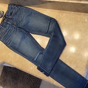 Express Mid Rise Denim 5-pocket Legging Medium Wash,  Sz 4